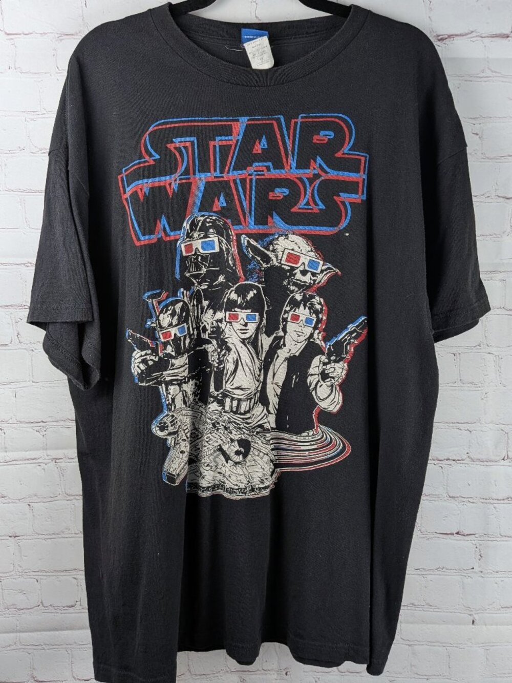 Star Wars 3D Glasses Retro Graphic Tee XXL